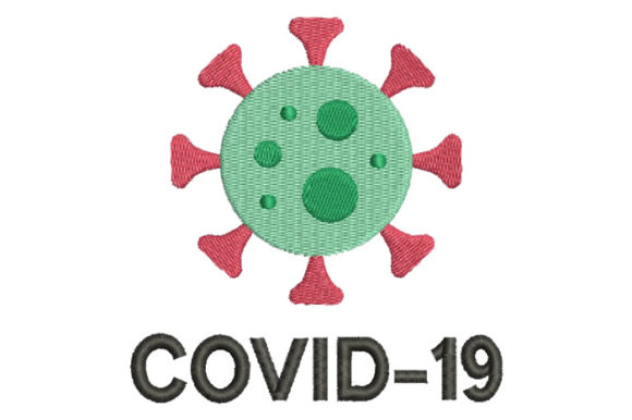 Covid 19 Embroidery Design