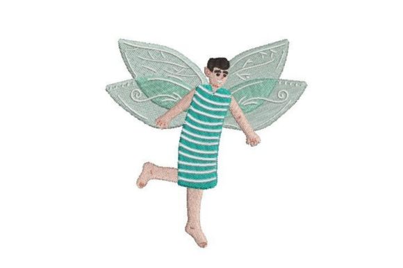 Male Fairy Embroidery Design