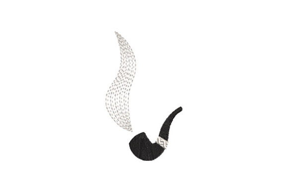 Smoking Pipe Embroidery Design
